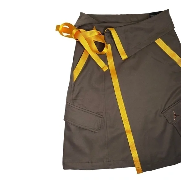 NIKE Women's AIR JORDAN Future Primal Utility Wrap Skirt NWT Brown Sz XS - Picture 9 of 15